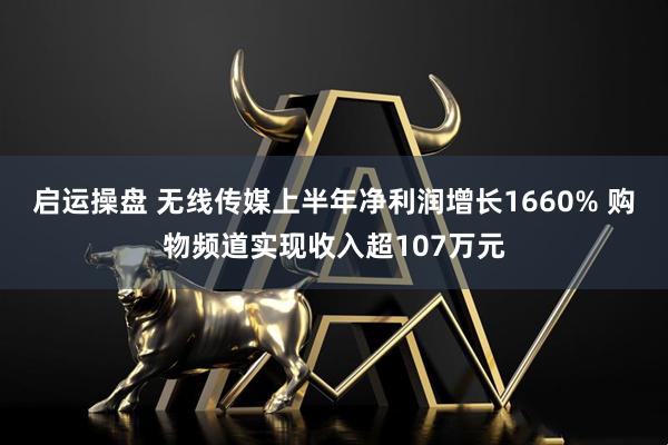 启运操盘 无线传媒上半年净利润增长1660% 购物频道实现收入超107万元